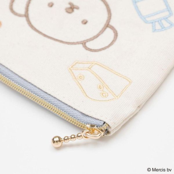 fab 米菲/boris甜點刺繡扁平收納包 