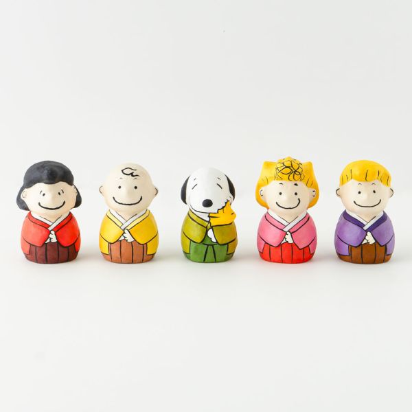 Snoopy茶屋 史努比&朋友和服張子擺設 