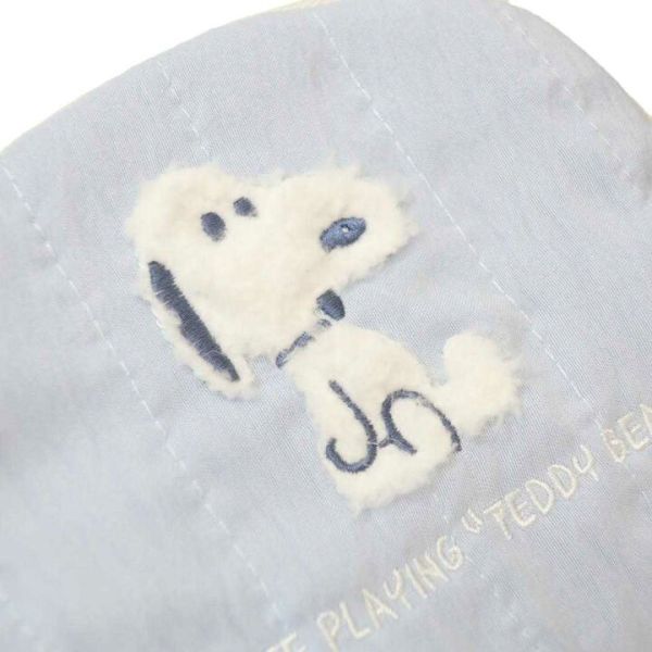 毛絨泰迪史努比鋪棉收納包 