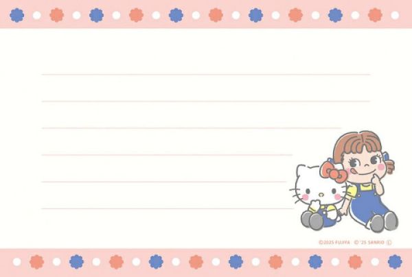 PEKO × SANRIO CHARACTERS 聯名信紙組 