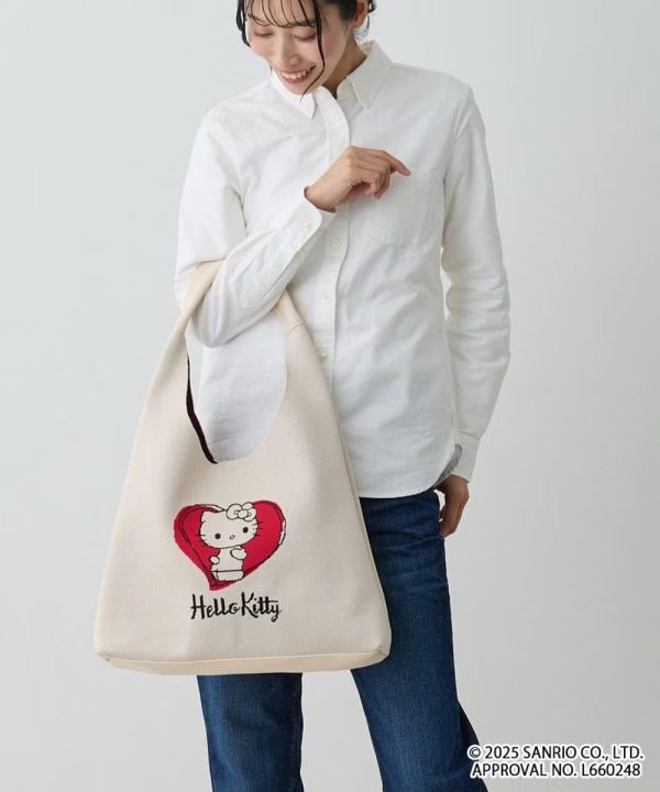 Hello Kitty 編織肩背包 