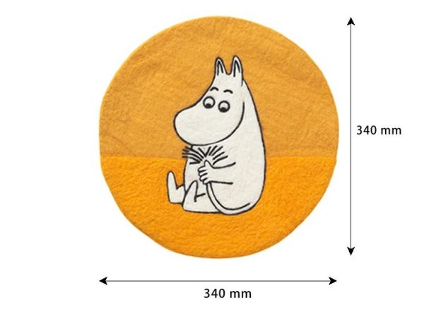 KLIPPAN 小不點羊毛氈刺繡坐墊 (黑) 