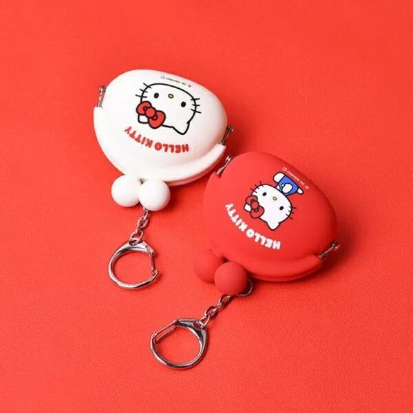 Hello Kitty POCHI BABY 矽膠零錢包吊飾 