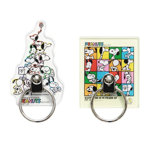 史努比75週年壓克力手機吊環貼 