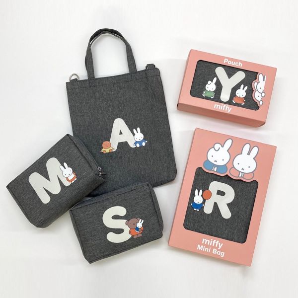 Mercis 米菲和朋友字母長方形收納包 