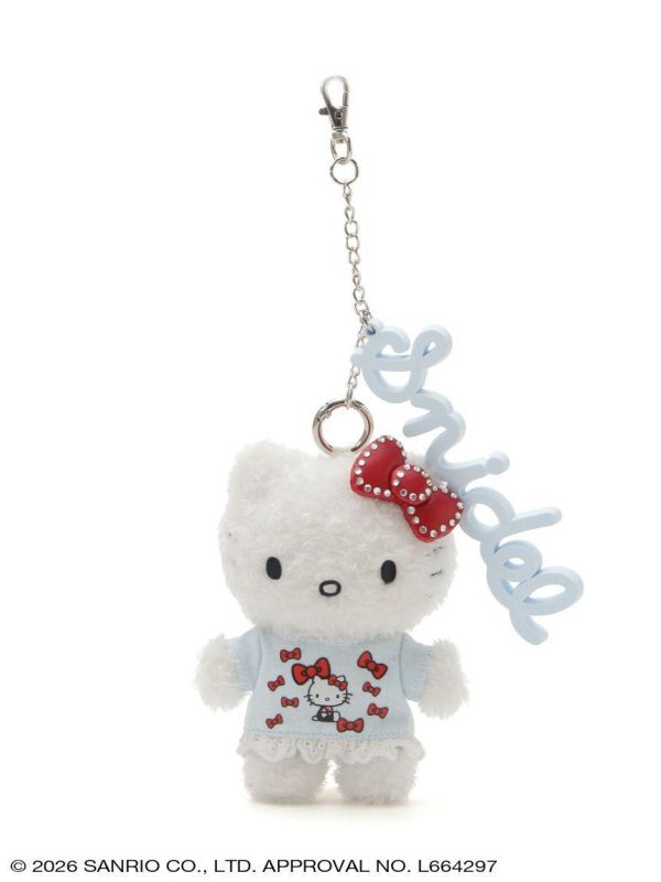 SNIDEL x Sanrio Hello Kitty 蕾絲服裝玩偶吊飾附logo 