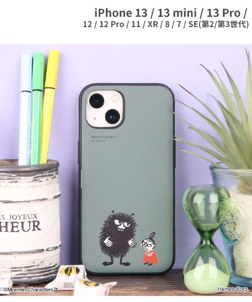 Moomin 13Pro 卡片收納手機殼(附鏡) 