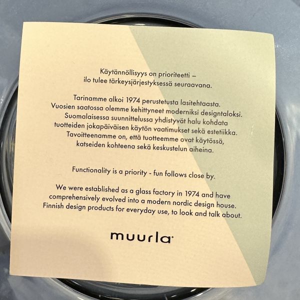 muurla X Moomin 姆明爸爸帽子玻璃花瓶 