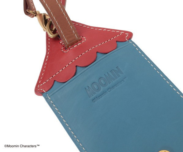 genten x Moomin 牛皮革鑰匙包 (房子) 