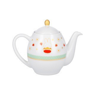 Flower miffy 米菲草莓派對燙金陶瓷茶壺 