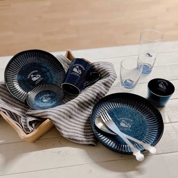 金正陶器 X 哆啦A夢 質感深藍陶瓷餐具系列 