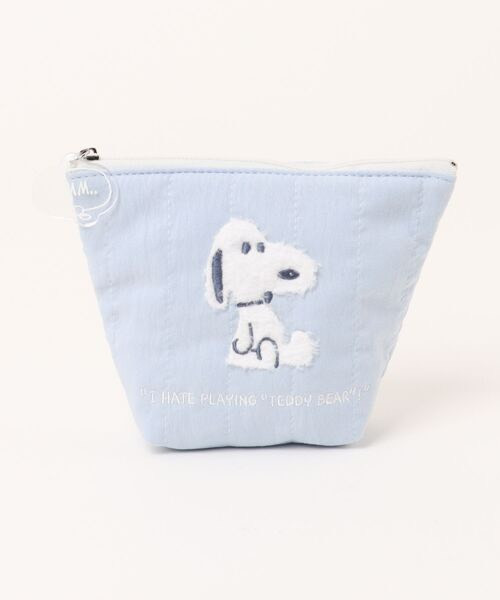 毛絨泰迪史努比鋪棉收納包 