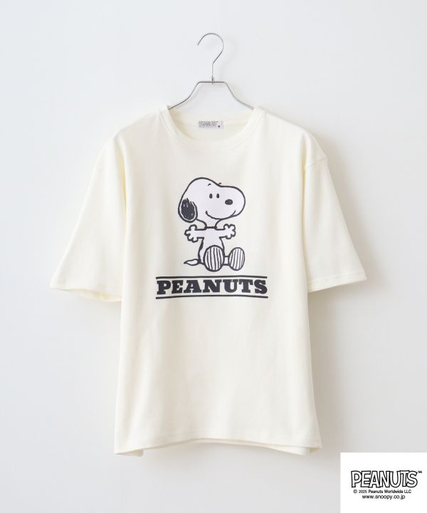 PEANUTS Snoopy 接觸冷感半袖T恤 