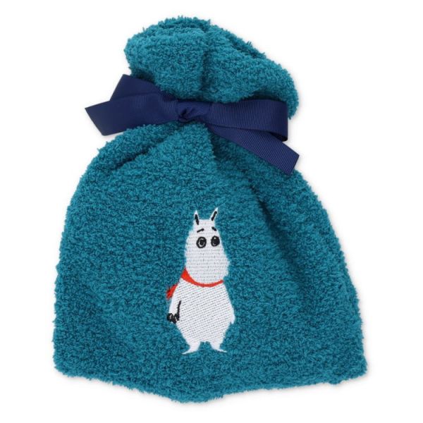 MOOMIN 絨毛襪收納束口袋組 