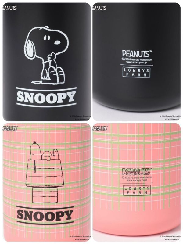 SNOOPY × LOWRYS FARM 聯名 立體史努比保冷吸管瓶 