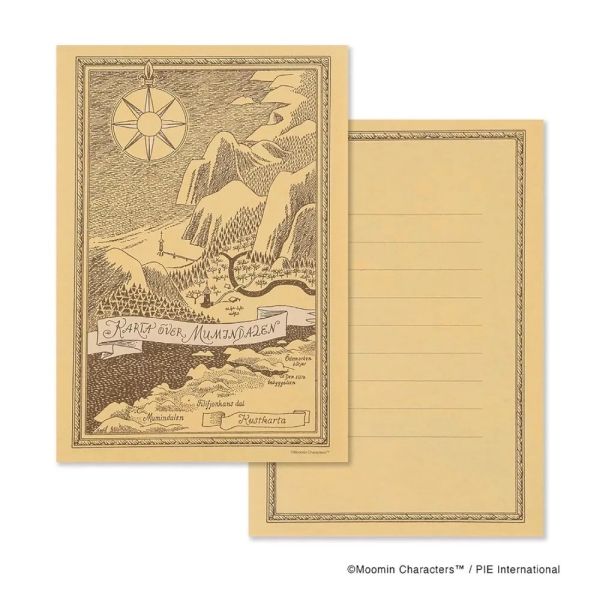 MOOMIN《ムーミンの物語》小說中的幻想插畫信紙集 