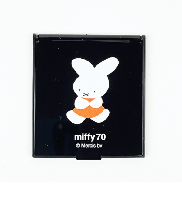 Mercis 米菲70週年方形隨身鏡(黑) 