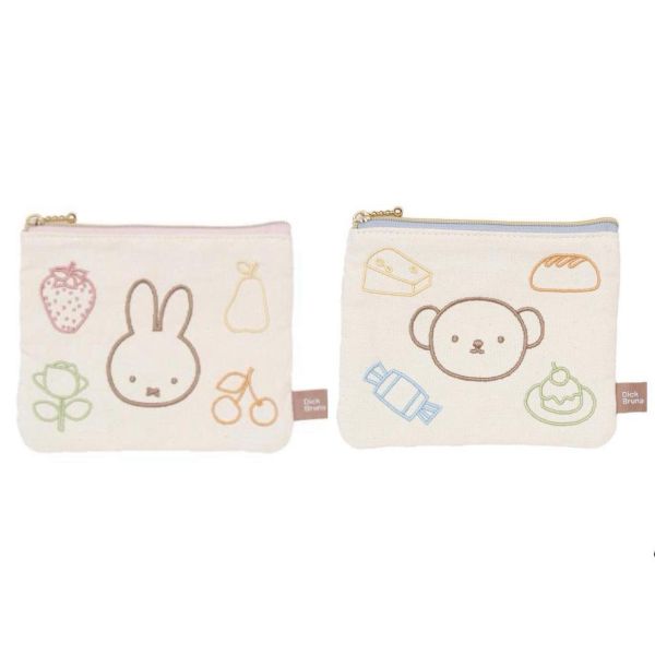 fab 米菲/boris甜點刺繡扁平收納包 