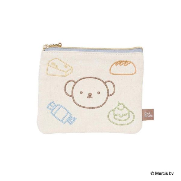 fab 米菲/boris甜點刺繡扁平收納包 