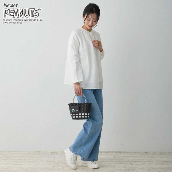 Peanuts × ROOTOTE 「baby roo」系列 編織托特包 