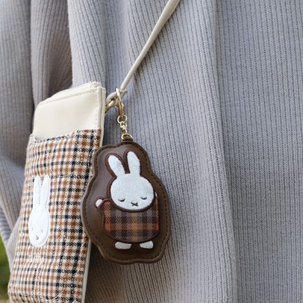MIFFY 格紋毛呢吊飾 
