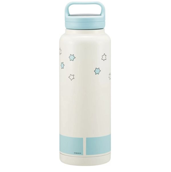 Skater 米菲星星手把保溫瓶1200ml(杏藍) 