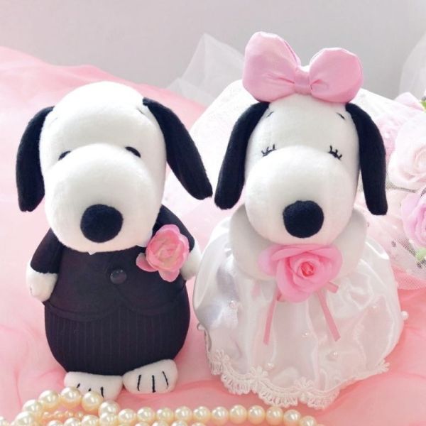 SNOOPY & BELLE Wedding Dolls 婚禮迷你玩偶禮盒 