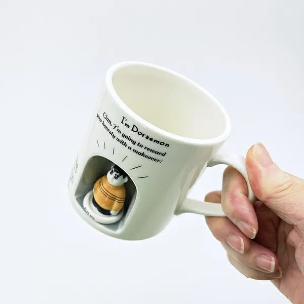 哆啦A夢 胖虎立體公仔馬克杯 