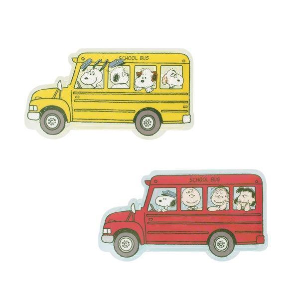 Peanuts 史努比&朋友校車造型壓克力收納盒 