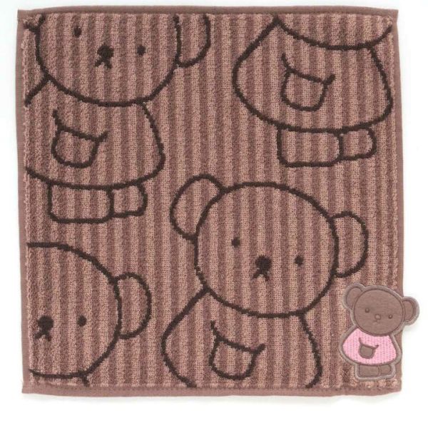 Boris 小熊刺繡毛巾手帕 