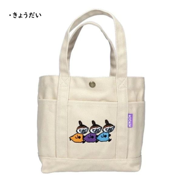 Moomin 刺繡帆布手提包 