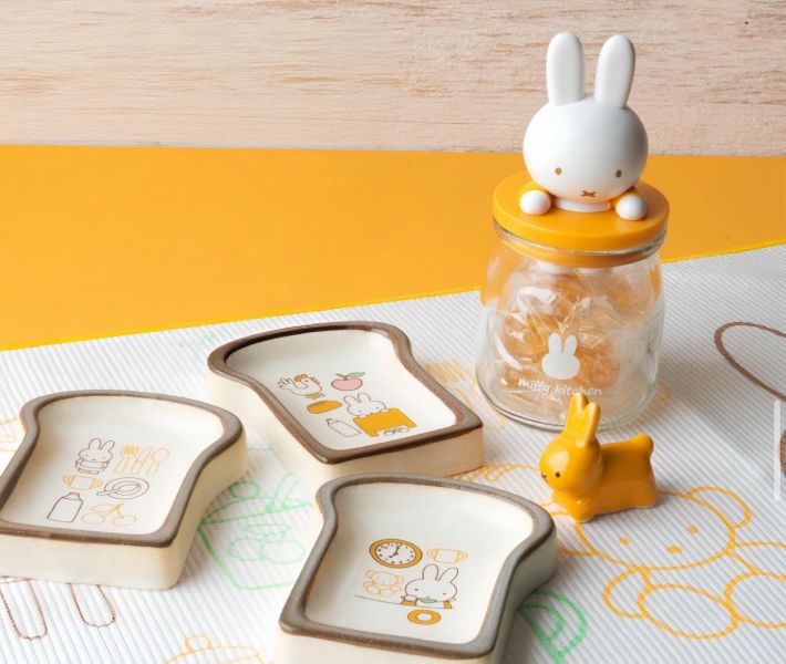 Miffy kitchen 米菲吐司造型厚瓷小碟 