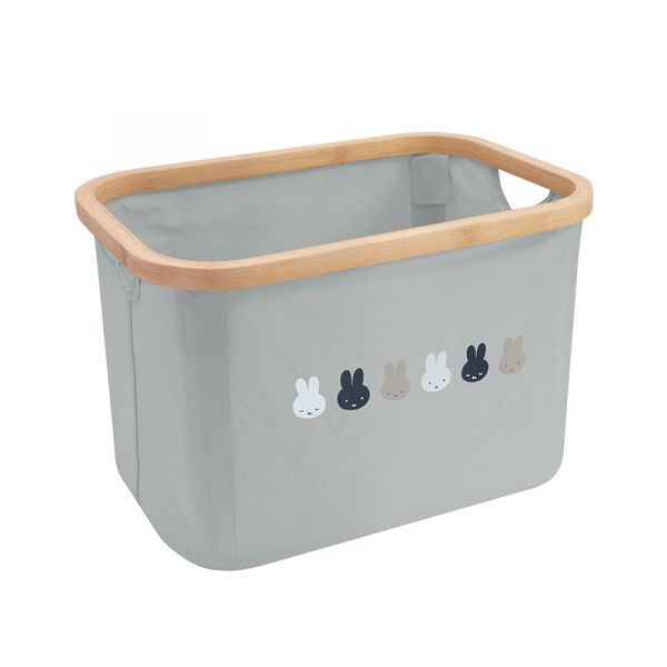 Miffy米菲 防水收納竹籃 