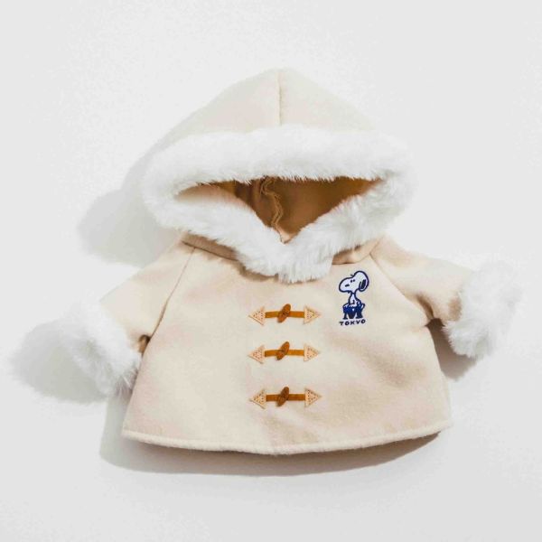 Snoopy Museum 史努比玩偶M專用 連帽牛角扣大衣 