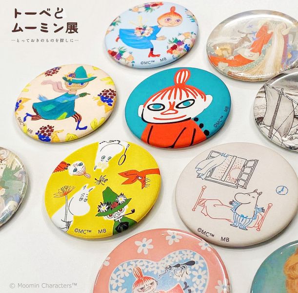 朵貝與姆明展 錫製徽章 