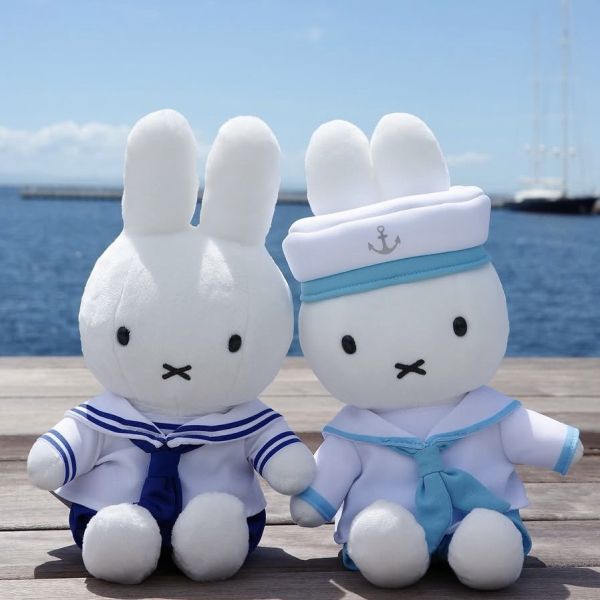 Miffy Style 米菲水藍海軍裝造型玩偶 