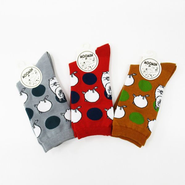 MOOMIN 角色滿版原點 中長襪 