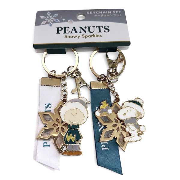 大阪環球影城限定 PEANUTS鑰匙圈吊飾組 