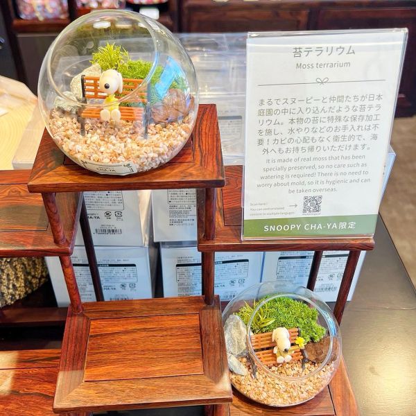 Snoopy茶屋 史努比玻璃造景擺設 