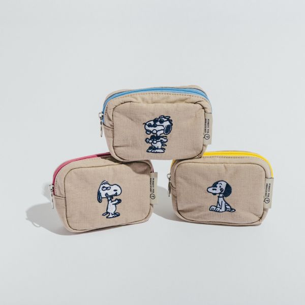 Museum 史努比刺繡75週年小收納包 