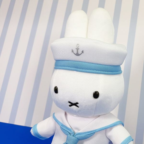 Miffy Style 米菲水藍海軍裝造型玩偶 