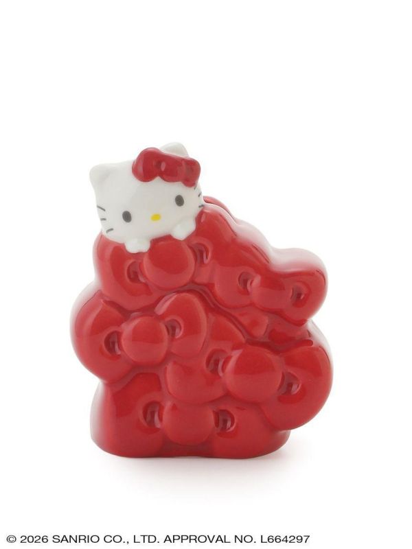 sanrio house kitty蝴蝶結堆疊陶瓷牙刷架 