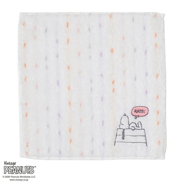Snoopy 今治刺繡雨滴小方巾/手帕 