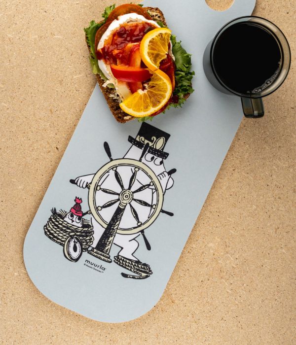 muurla X Moomin 木製長形盛菜盤/砧板 (冒險家) 