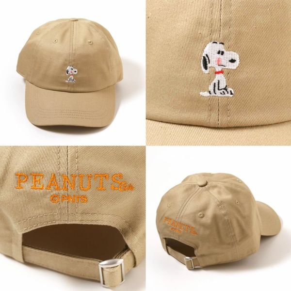 Peanuts cafe 史努比吐舌刺繡棒球帽 