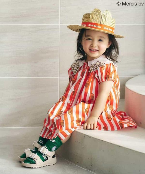 Miffy 兔耳抗uv遮陽草帽 