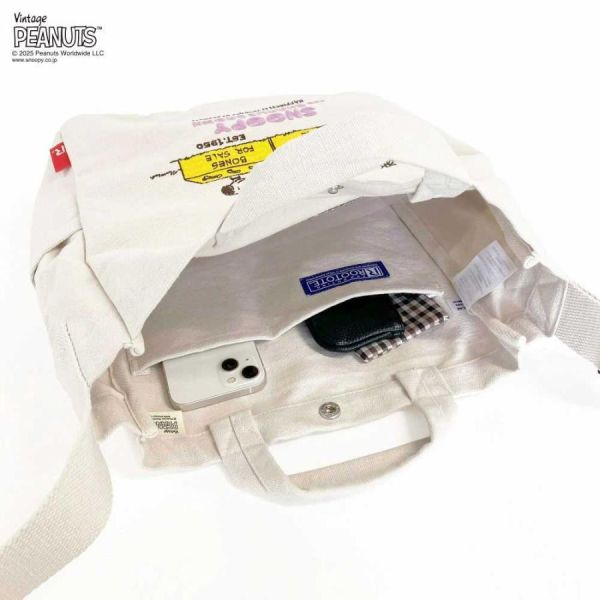 Rootote 史努比75週年刺繡 2way手提包 