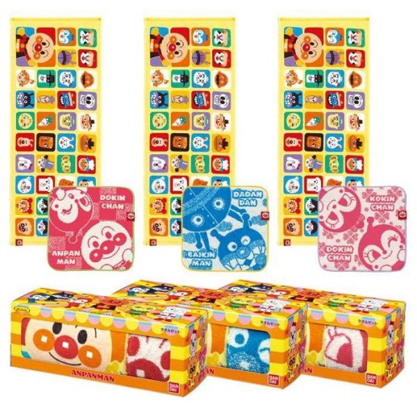 Bandai 麵包超人毛巾小禮盒系列 