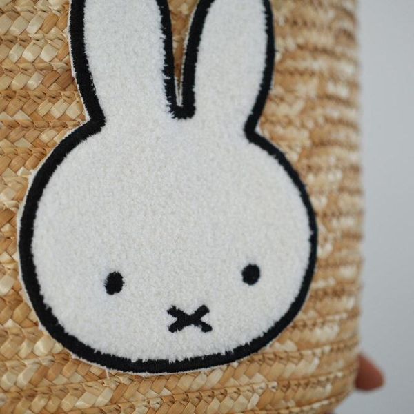 Miffy 草編織束口提袋 