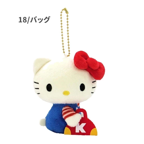 Hello Kitty 復古毛絨玩偶吊飾 